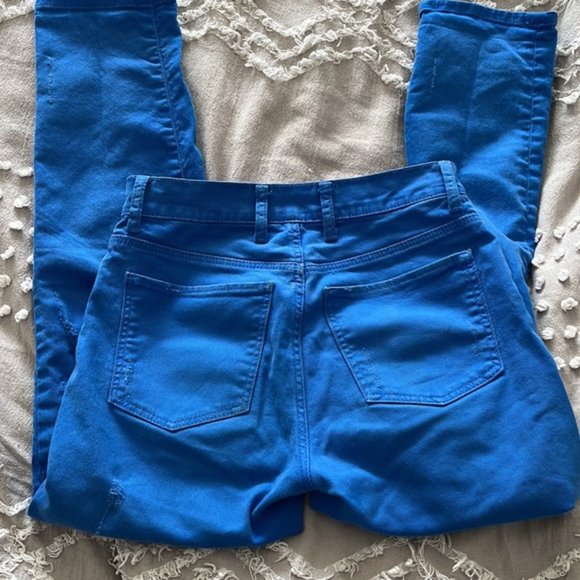 SANDRO Paris Cropped Distressed Denim - Picture 6 of 6